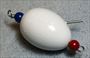 Casting Egg - Fishing Lure, Bright White - 3 1/2  -  Only $11.99 - Lure #100